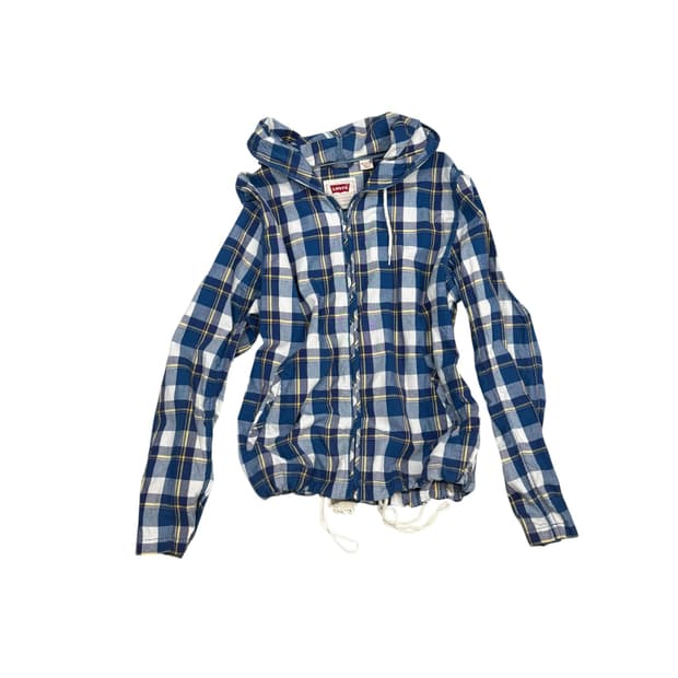 Levi’s check hooded zip up