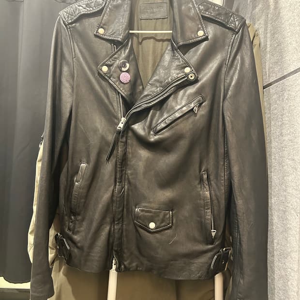 올세인츠 라이더 재킷 100