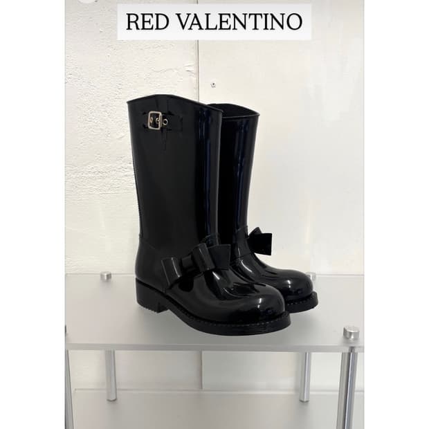 RED VALENTINO ribbon boots