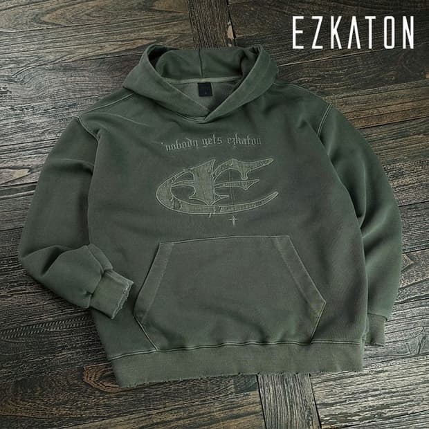 [에즈카톤] 빈티지 그래픽 오버핏 후드티 M19848