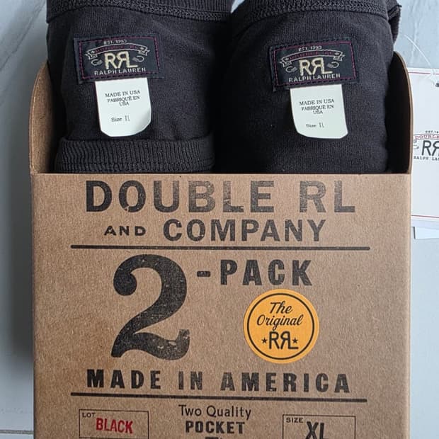 RRL 2팩 반팔 티셔츠(L)