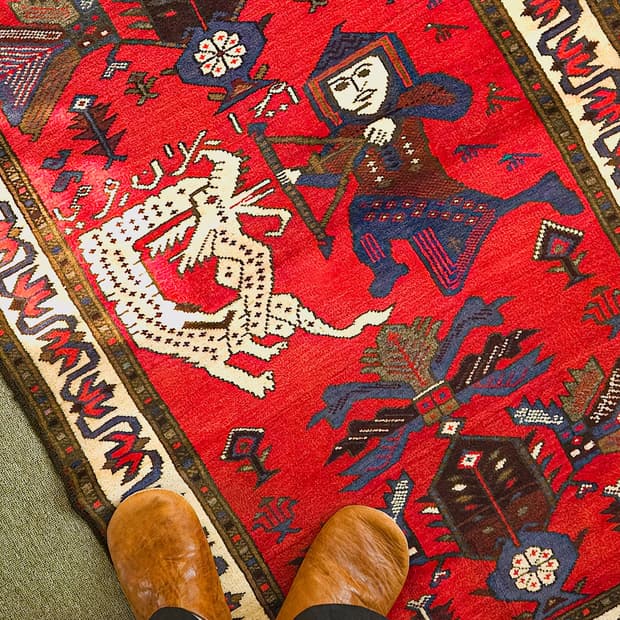 Afghan Pictorial Rug P922616