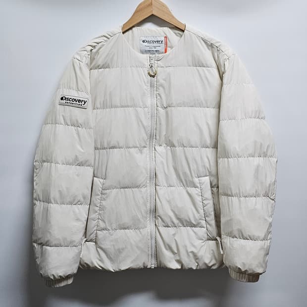 디스커버리 여성 구스다운 경량패딩 90