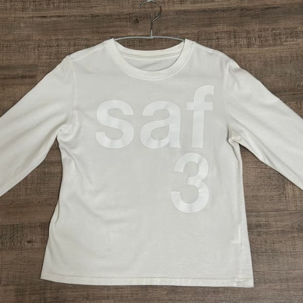 사파리스팟 (safarispot) 1/2 베이직 롱슬리브 화이트