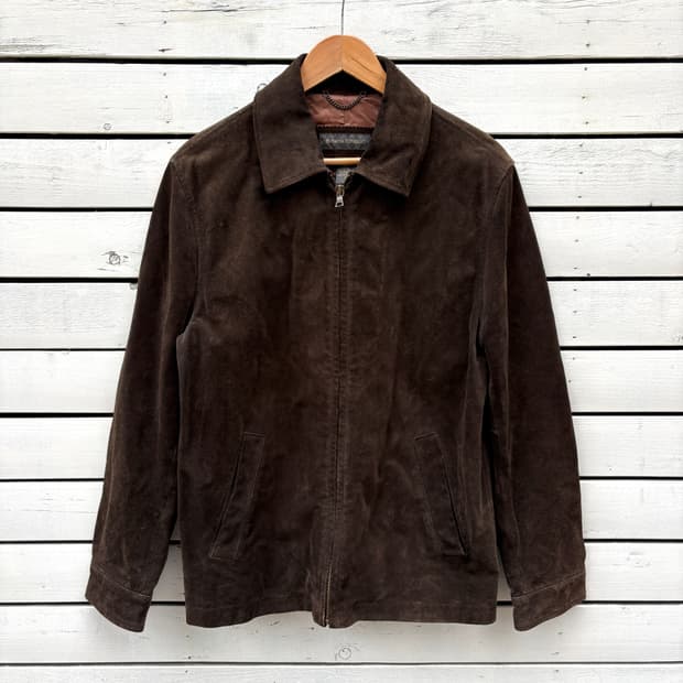 Banana Republic 바나나리퍼블릭 레더 가죽 스웨이드 자켓