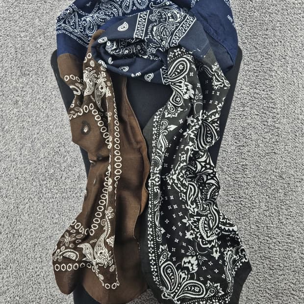 반다나 리워크 커스텀 스카프 머플러 / 10434