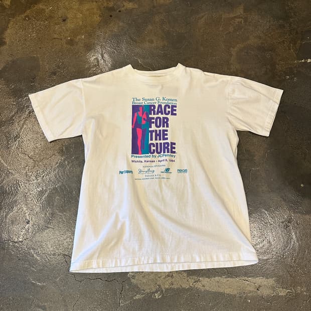 90s ARIZONA USA 빈티지 러닝맨 싱글 스티치 반팔티 L