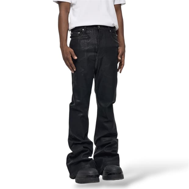 릭 플레어 핏 코팅왁스 플레어진 