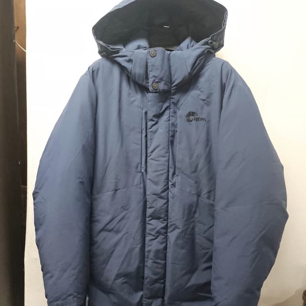 네파  네이비 구스 패딩  100