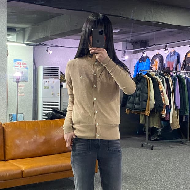 폴로랄프로렌 베이직 피마코튼 가디건 B3988