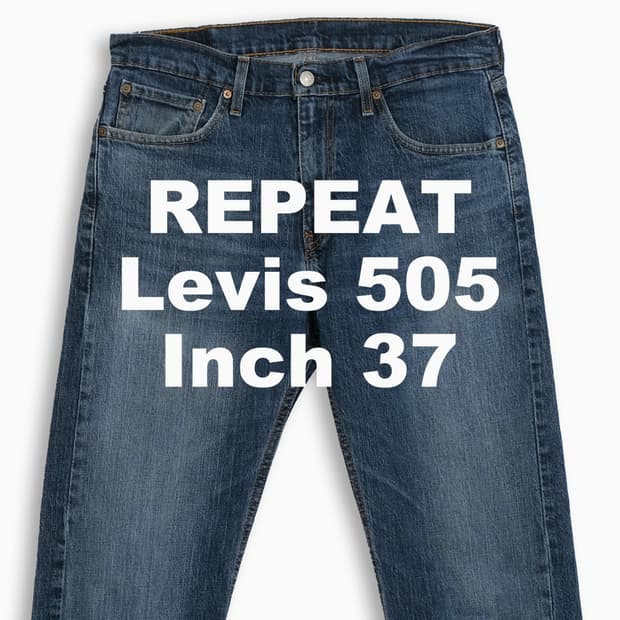 빈티지 리바이스 505 진청 37 인치 LV5053651