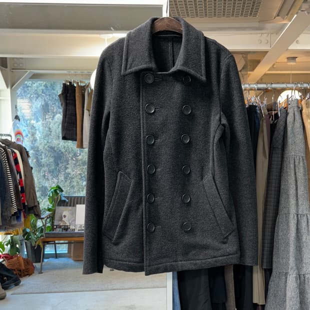 Estnation 더블 브레스티드 울자켓