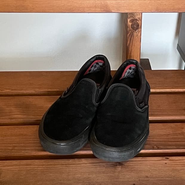Vans pop cush 슬립온 블랙 265