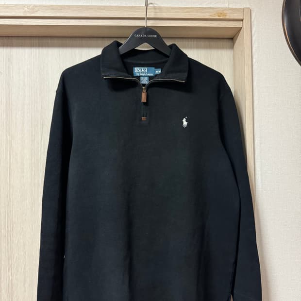 폴로 하프집업 맨투맨 M 블랙