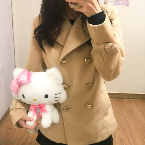 빈티지 라떼 퍼 숏 코트 히메갸루 로걀 히메카지 리즈리사깔 공겜여주 고딕