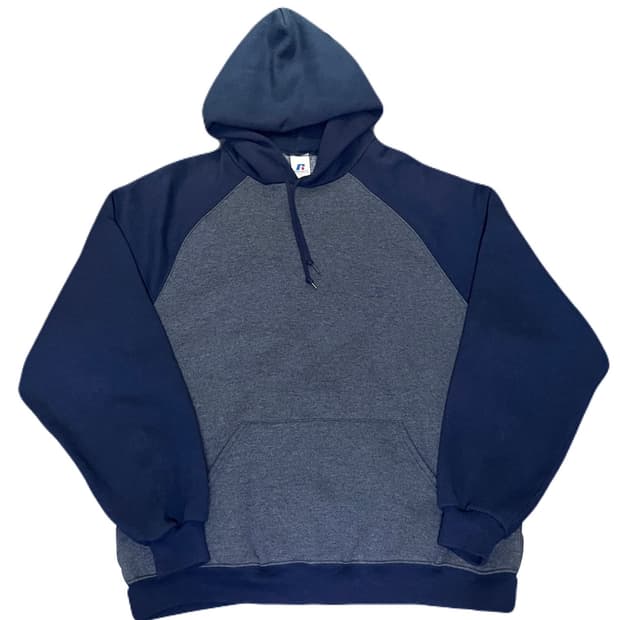 XL) 00s Russell Athletic Raglan Hoodie