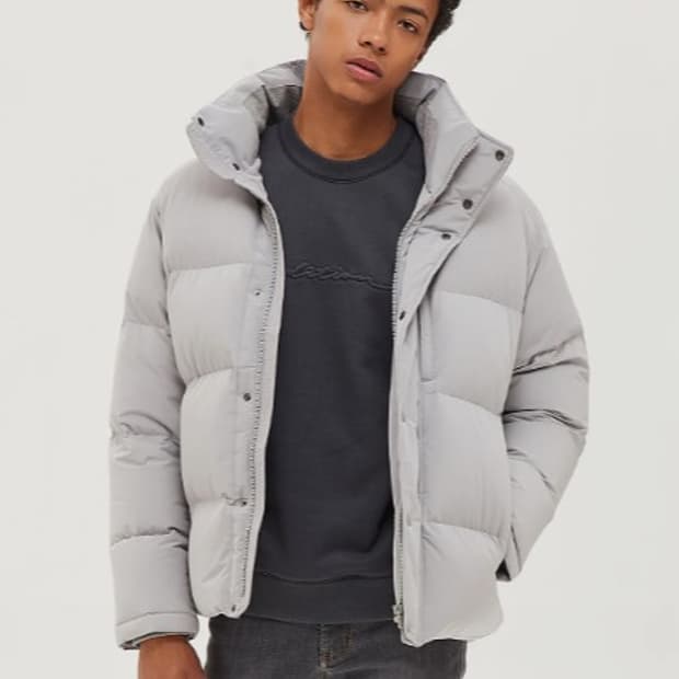 앤드지 몽골피에 오버핏 구스 다운  패딩 점퍼