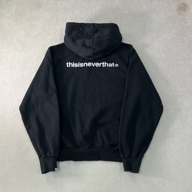 100 디스이즈네버댓 백로고 후드티