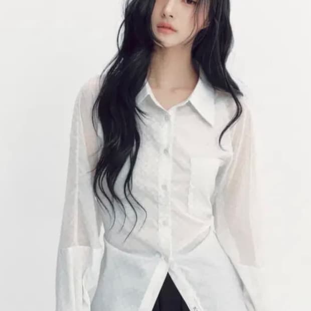 미개봉 바배) 더티스 블루베리 셔츠 아이보리