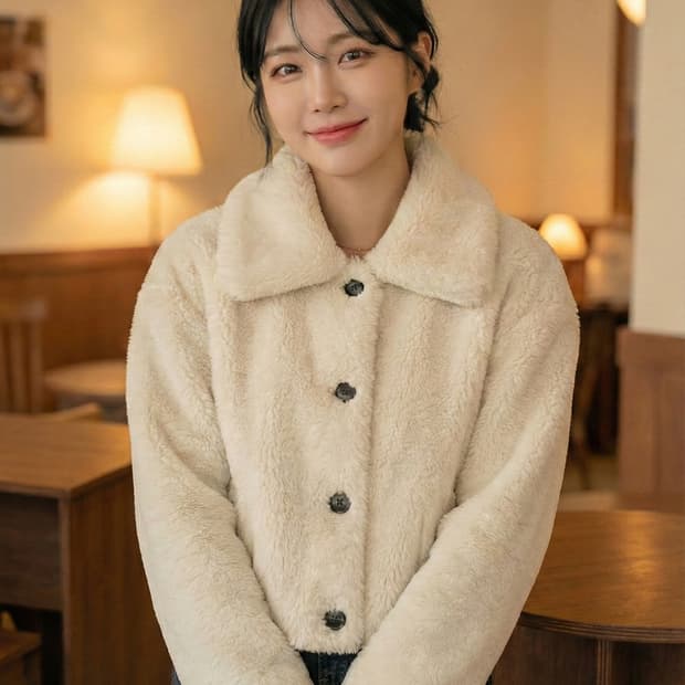 도프셉(doffsept) 리버시블 에코 퍼 무스탕 자켓