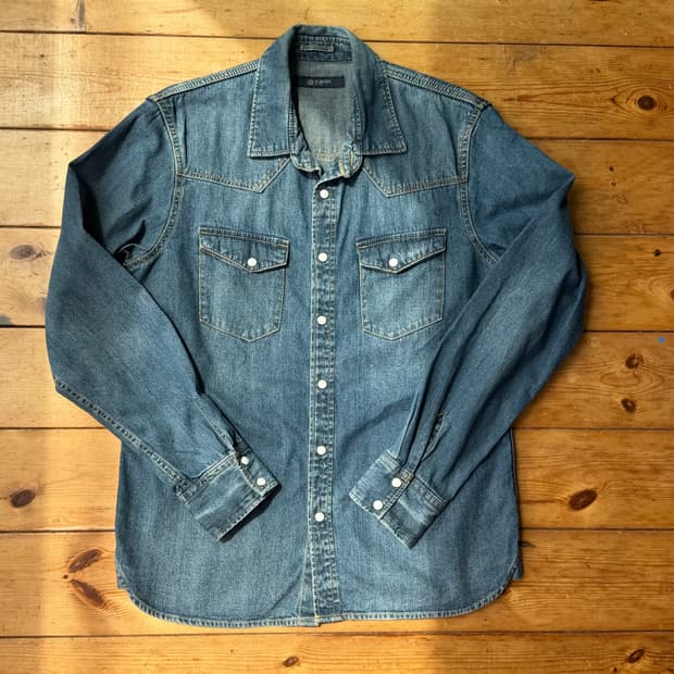 나노유니버스 웨스턴 데님셔츠