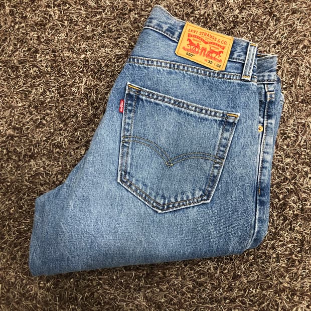 리바이스 550 워싱 데님 팬츠