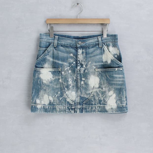 RALPH LAUREN _ dyeing denim skirt