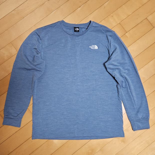 노스페이스 메리노울 혼방 긴팔티 105