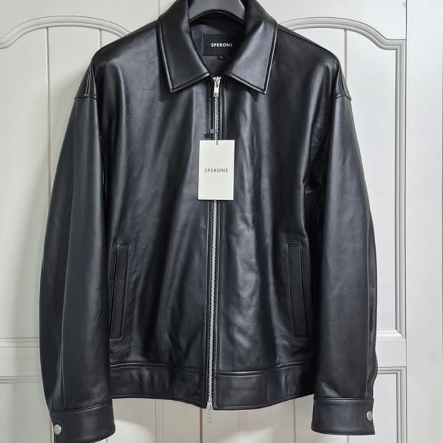 [새상품] 스페로네 램스킨 가죽 자켓 L사이즈