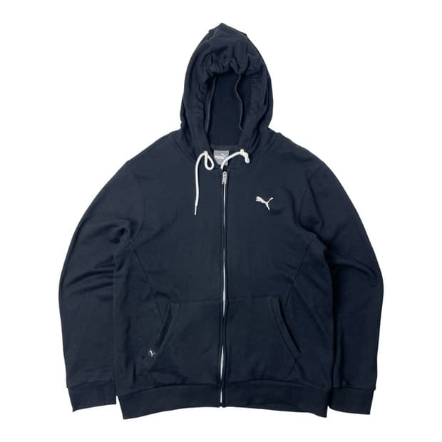 퓨마 푸마 블랙 후드 집업 XL