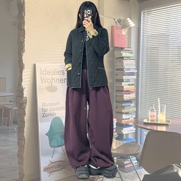 엘엘빈 퀼팅 자켓 