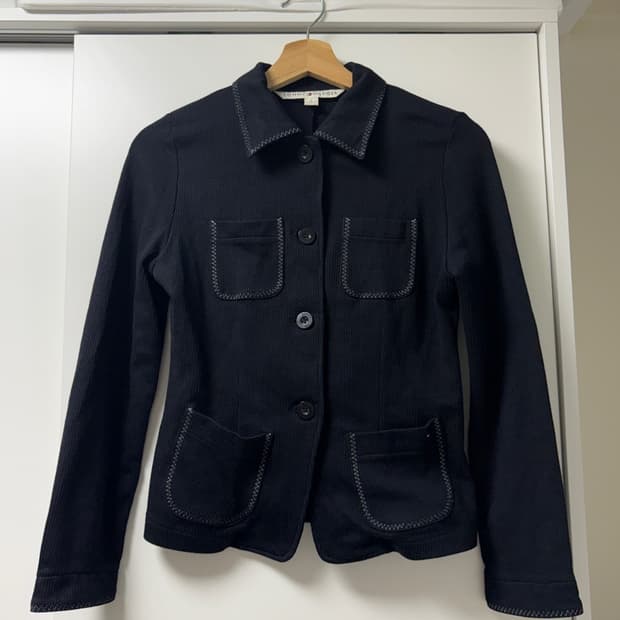 타미힐피거 빈티지 니트 자켓