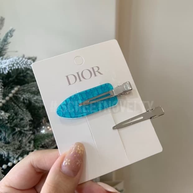 디올뷰티 헤어클립 블루 세트 (2ps)