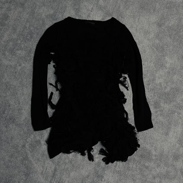 Vintage Gothic v-kei grunge knit