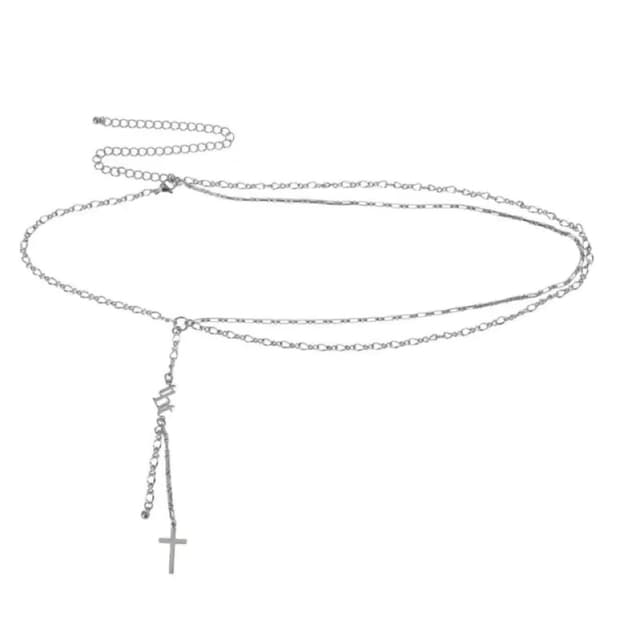 쓰리타임즈 크로스 체인 벨트 