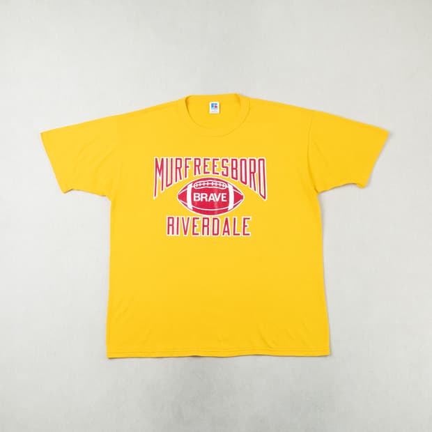 (XL) 90s 빈티지 러셀 애슬레틱 프린팅 티셔츠