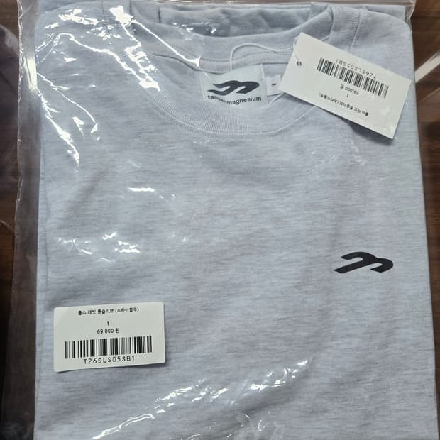 탄산마그네슘 롱슬리브 스카이블루 여성 1사이즈