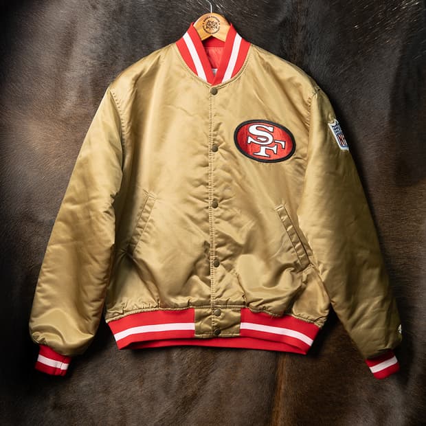 [105] 90s 스타터 USA 메이드 샌프란시스코 49ers 사틴 점퍼