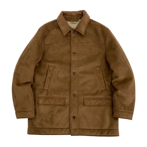 엘엘빈 퍼 스웨이드 쉐르파 안감 초어 코트 