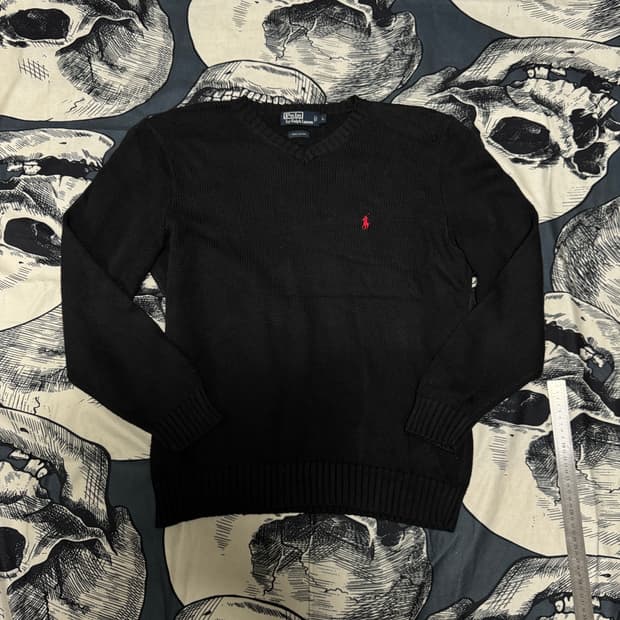 90s 폴로 브이넥니트 L사이즈 