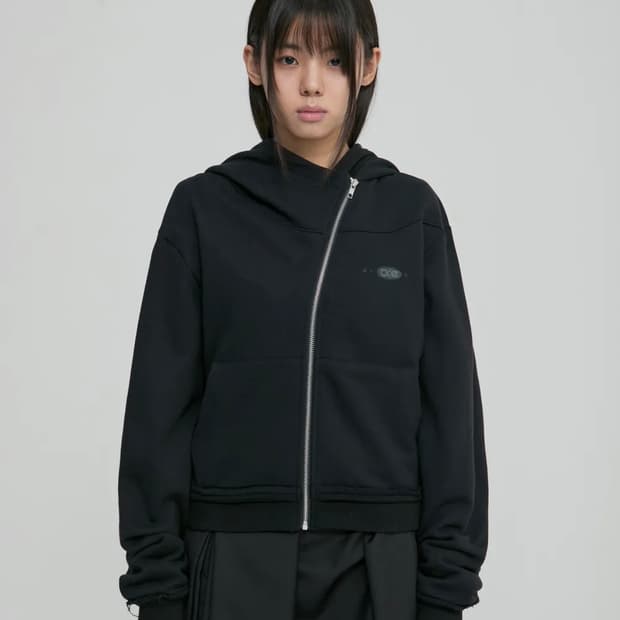 플레어업 Asymmetrical Zip Hoodie