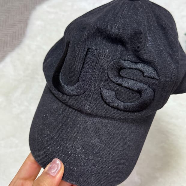 seo 흑청 데님 볼캡