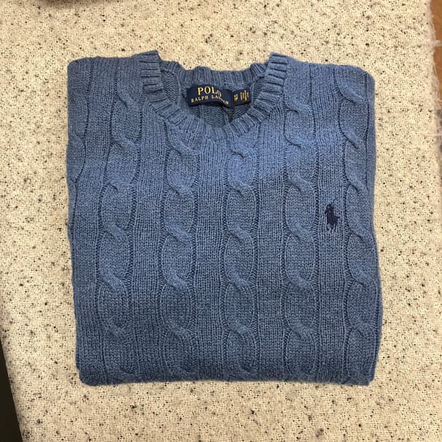 N25 폴로 꽈배기 니트 케이블