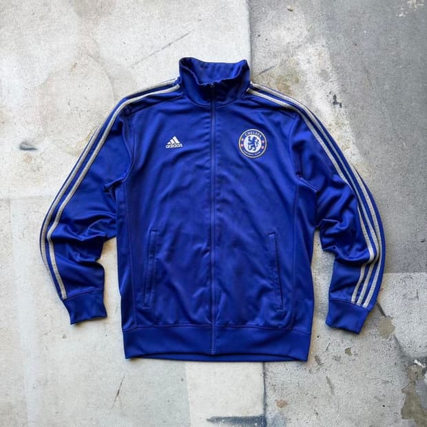 대장급 아디다스 14-15 시즌 첼시 FC 코어 트랙탑 져지