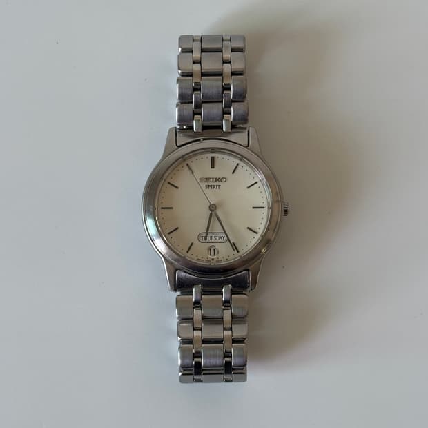 1990s Spirit Cream Dial Silver Quartz