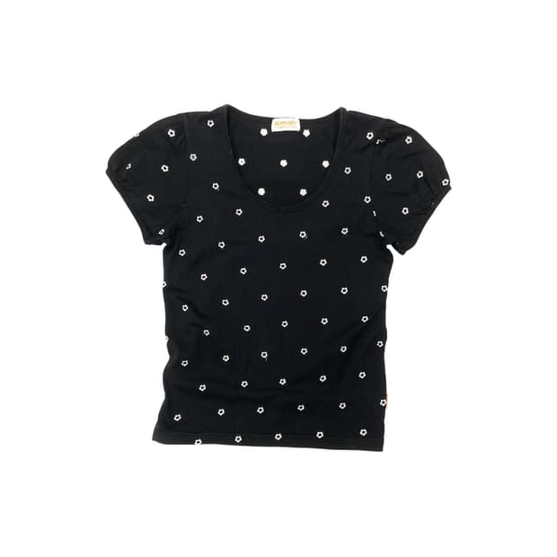 BEAMS BOY Floral Puff Sleeve T-Shirt