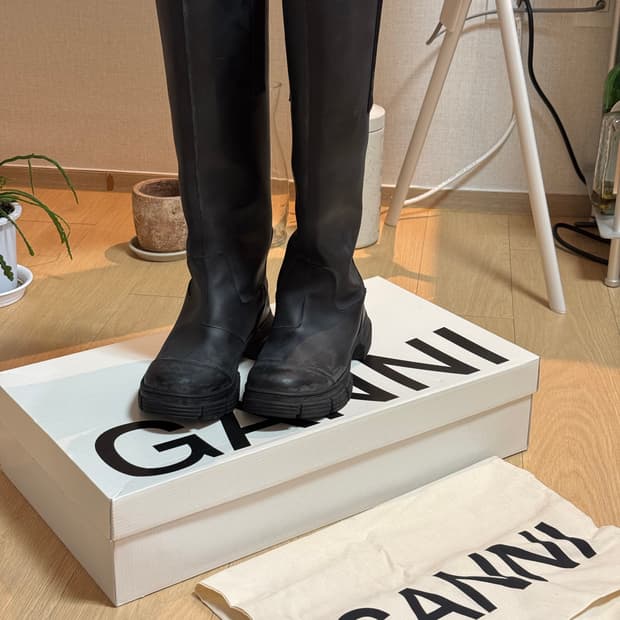 [38] 가니 컨트리 러버 하이 부츠 블랙