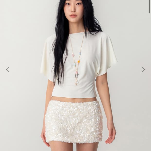 글로니 core half tee 아이보리