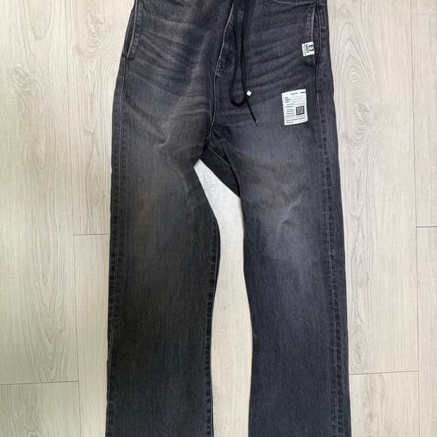 미하라 야스히로 블랙 데님팬츠