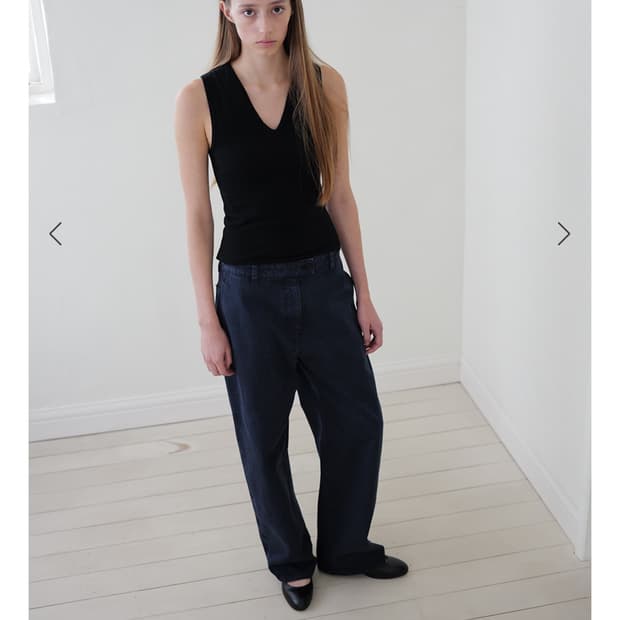 에레 CLINT CURVED DENIM [NAVY] 38